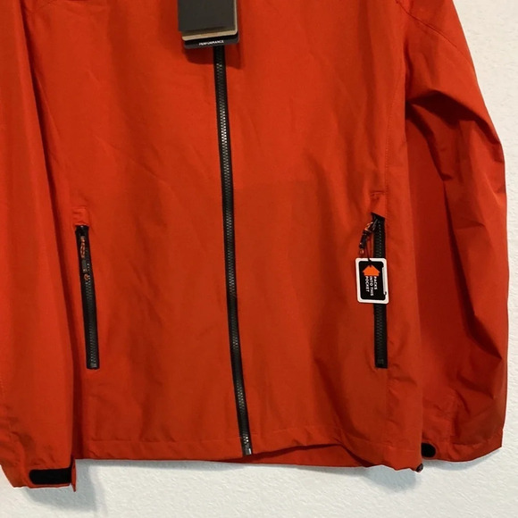 Hawke & Co NEW The Defender Packable Rain Jacket Porange Size M - Picture 4 of 11